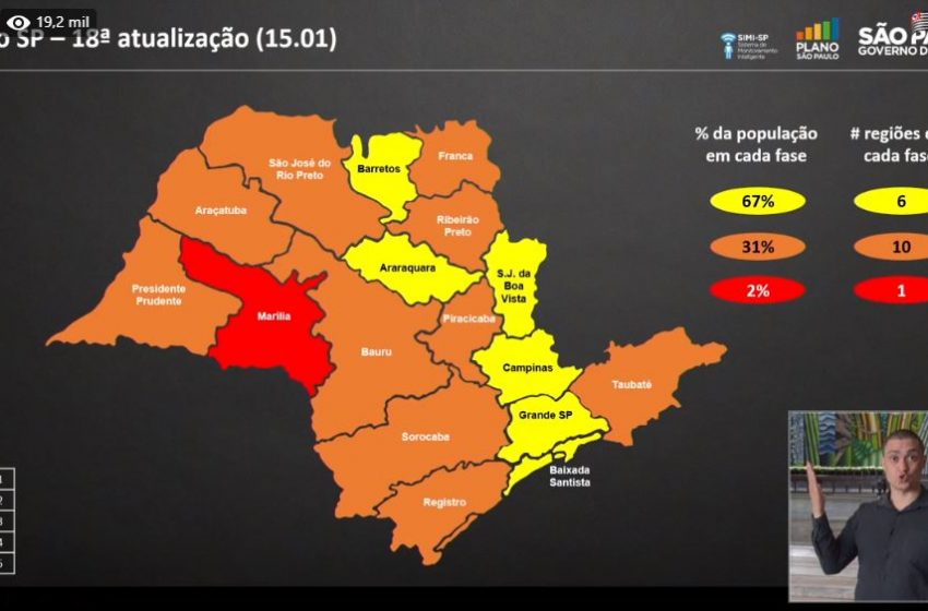 Governo de SP regride Vale do Paraíba para fase laranja do plano de flexibilização