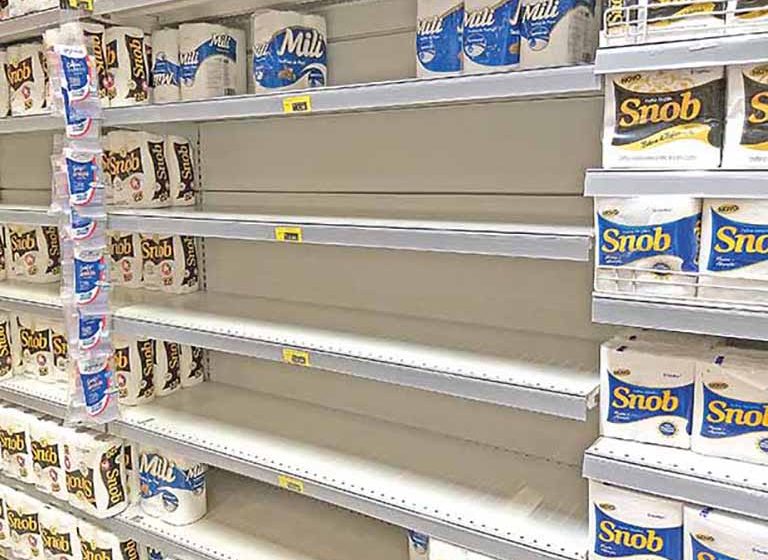  Aumenta a falta de produtos nos supermercados