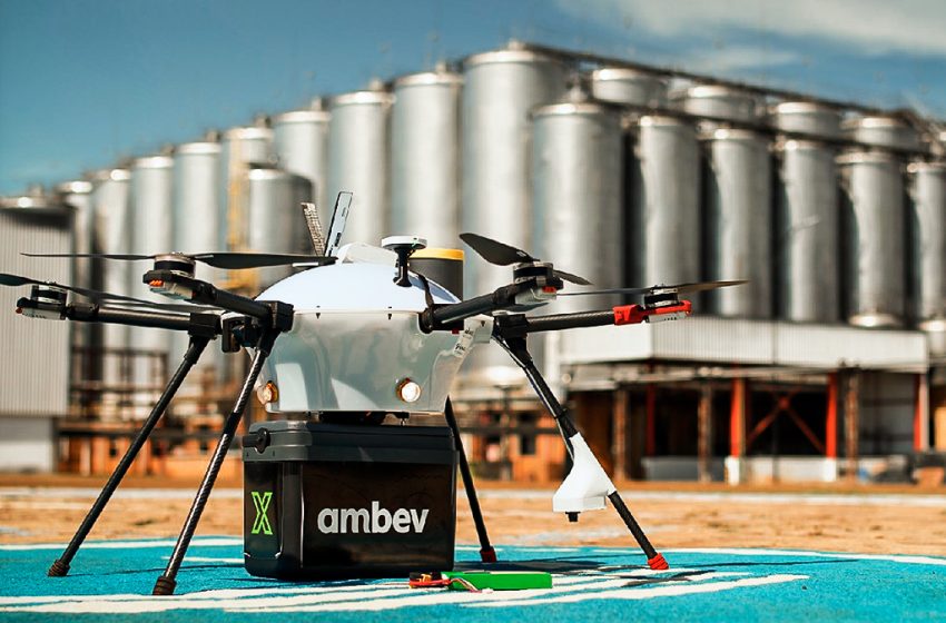  Ambev começa a testar seus drones de entrega